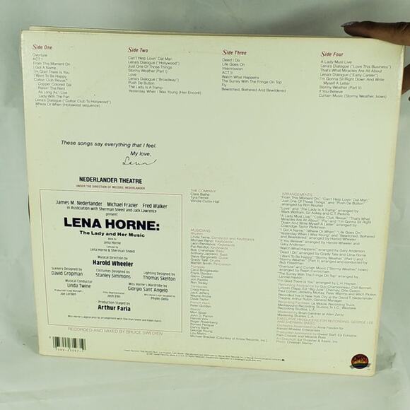 Lena Horne – The Lady and Her Music Live on Broadway Vinyl 2LP Album - Picture 2 of 5